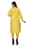 Women's Embroidery Cotton Slub Kurti