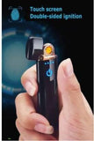 Touch Lighter Waterproof Rechargeable Electric Lighter Battery Indication Touch Screen Sensor Lighter